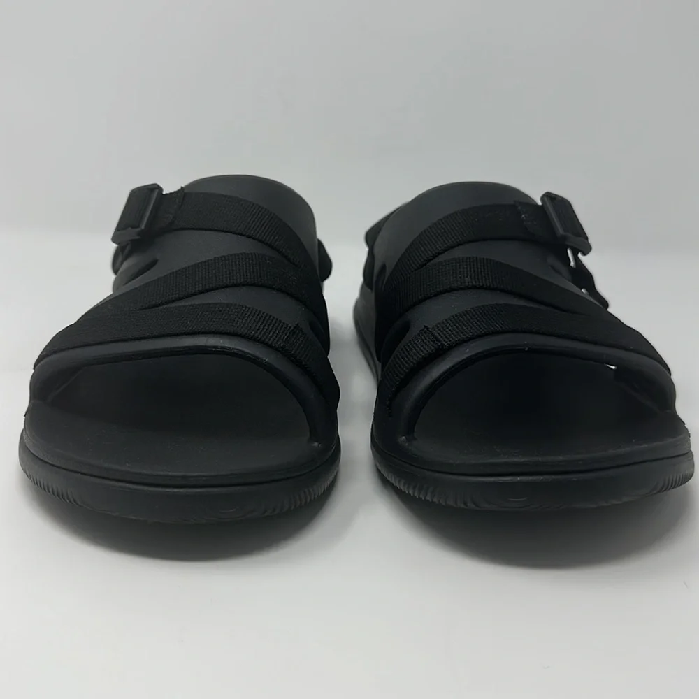 CHACO Black Chillos Sport Rubber Adjustable Strap Sandals Size 11